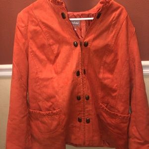 Tanjay button down orange jacket